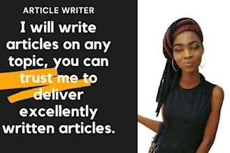write outstanding article on any topic