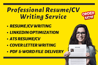 do your executive resume writing and cover letter or tech resume