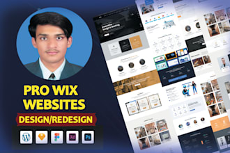 design and redesign a modern custom and fully responsive wix website