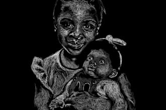 draw scribble art for you
