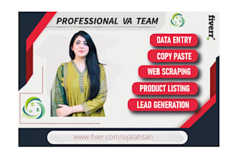do perfect data entry, web research and copy paste