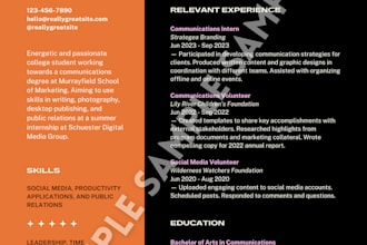 design an eye catching resume