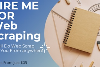 do perfect web scrap for you