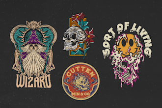create skull or skeleton graphic tshirt design