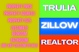 scrape zillow realtor trulia leads