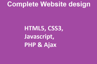 make your website in HTML5 css3