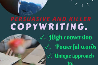 do professional copywriting for email and sales copy