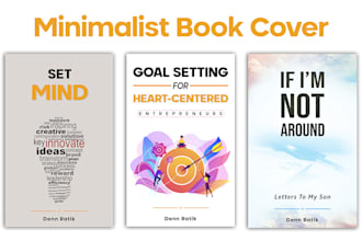 design minimalist book cover  and kindle cover
