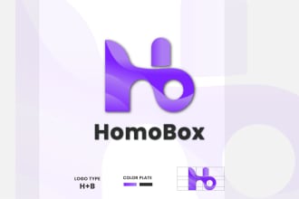 create unique minimalist and geometric logo designs