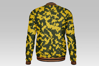 custom digital textile army camouflage repeat pattern design