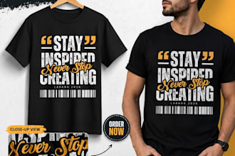 design trendy streetwear and typography t shirt designs