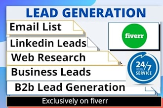 do b2b lead generation, email list building to grow business