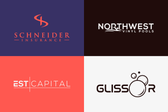 design minimal word mark, letter mark and font logo