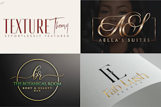 do professional luxury cosmetics beauty makeup skincare spa salon logo design