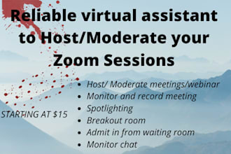 host or moderate your zoom sessions