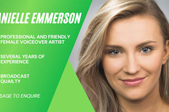 produce professional british english female voiceovers