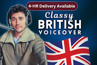 record a professional british voiceover