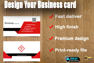 design professional business card and stationary