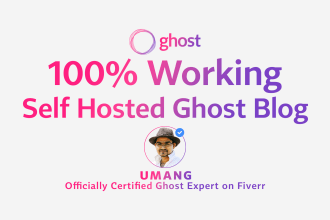 self host, install, and setup ghost cms blog website