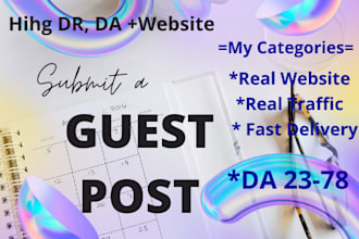 guest blogs post for you on high da78