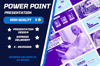 design professional  presentation for any field