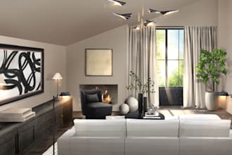 draw an interior or exterior sketch illustration