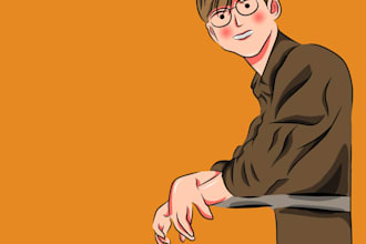 make a cartoon vector for you