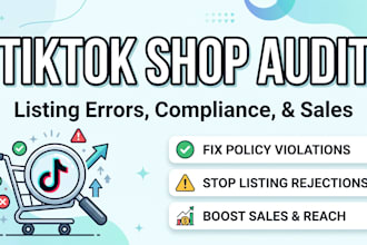 do tiktok shop setup, product listing, and fix compliance errors