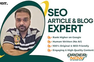 do exceptional SEO article writing, blog writing or content writing