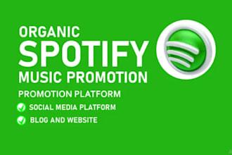do best organic spotify track promotion