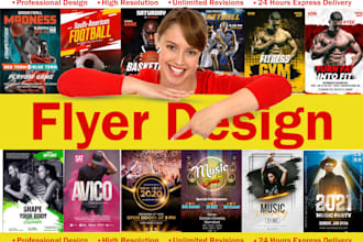 do sports, gym, event, and club flyer