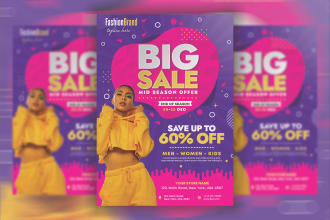 do black friday sale, christmas, cyber monday or winter sale flyer