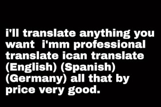 translate 500 words from english to spanish or german