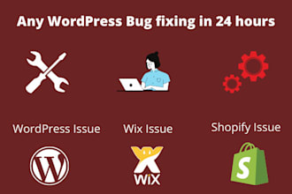 fix wordpress errors, bugs, issues, and problems  in 1 hour