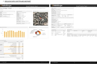 design solar pv system on pvsyst, helioscope, and autocad