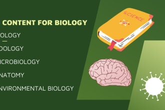 write content related to biology and zoology