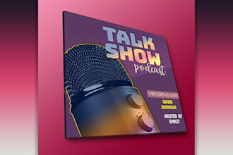 design modern, unique and professional podcast cover art