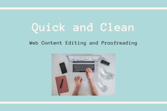 proofread and polish web content