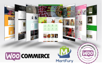 design and develop woocommerce website by martfury theme with elementor pro