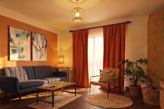 create an interior design mood board and 3d room layout