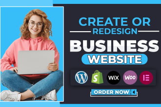 create a business website or create an online store