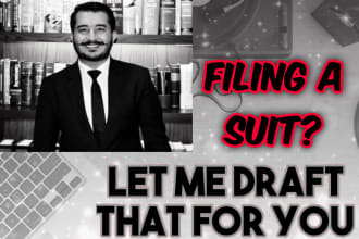 write lawsuit pleadings, appeals and complaints about damages