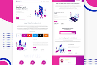 create social media marketing website