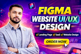 do figma website ui ux design, saas, b2b, b2c, sale and business website design