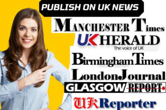 write and distribute UK press release on UK websites with backlinks