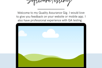 help you review your website and give feedback