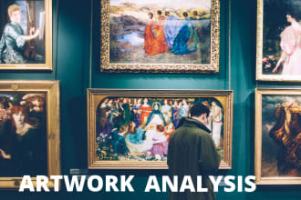 write excellent artwork, artwork analysis, history, research