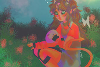 digitally illustrate character art