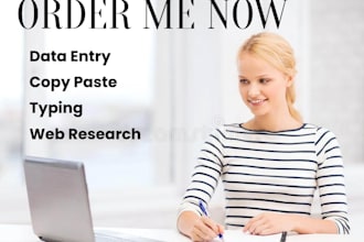 data entry copypaste and typing