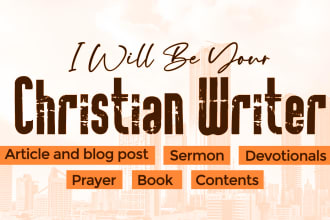 write your christian book